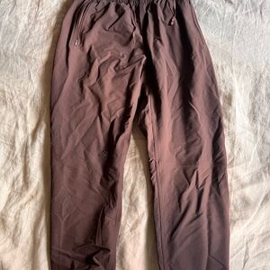 Outdoor Voices Brown Sweatpants with Elastic Waistband and Relaxed Fit